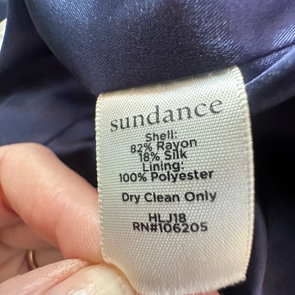 SUNDANCE Rose Garden Blue Floral Velvet Blazer size 10 - Picture 5 of 11